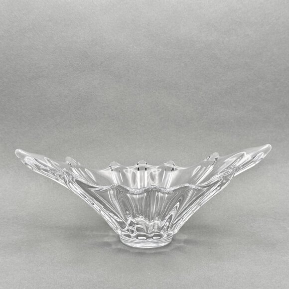Vintage Cofrac Art Verrier France Hand Crafted Crystal Art Glass Bowl - Picture 1 of 10